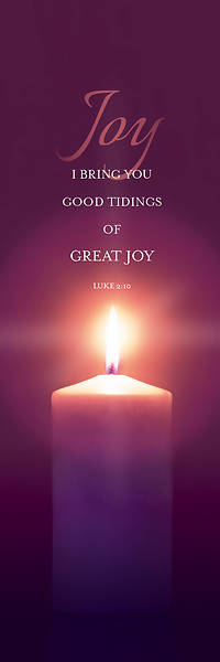 Picture of Joy Advent Candle 2' x 6' Banner