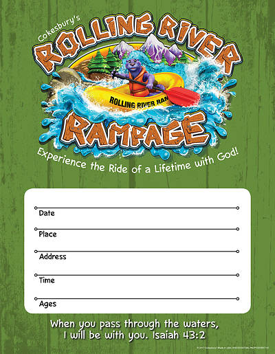 Picture of Vacation Bible School (VBS) 2018 Rolling River Rampage Small Promotional Poster (Pkg of 2)