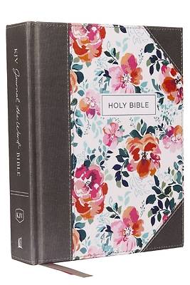 Picture of KJV, Journal the Word Bible, Cloth Over Board, Pink Floral, Red Letter Edition, Comfort Print