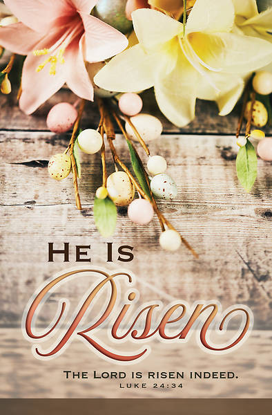 Picture of He Is Risen Easter Regular Size Bulletin