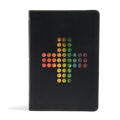 Picture of NIV Rainbow Study Bible, Pierced Cross Leathertouch