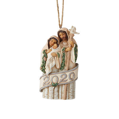 Picture of Woodland Holy Family Dated 2020 Ornament