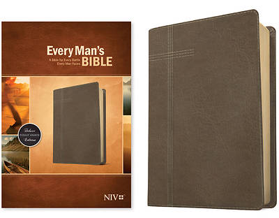 Picture of Every Man's Bible NIV (Leatherlike, Pursuit Granite)