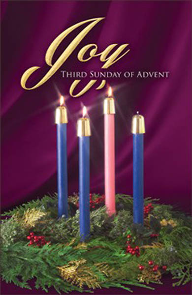 Picture of Joy Third Sunday of Advent Candle Wreath Regular Size Bulletin