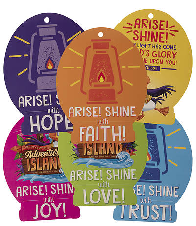 Picture of Vacation Bible School (VBS) 2021 Discovery on Adventure Island Decorating Mobiles (Pkg of 6)
