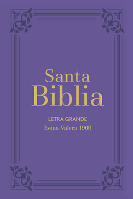 Picture of Biblia Rvr60 Letra Grande/Tamaño Manual - Lila Con Indice Y Cierre (Bible Rvr60 Lp/Pocket Size - Lilac with Index and Closure)