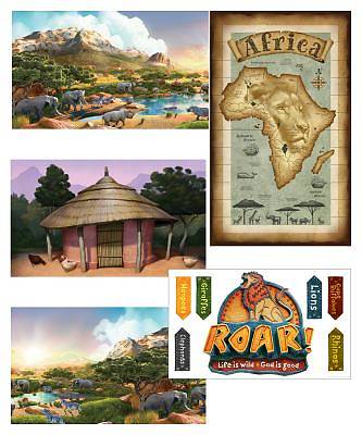 Picture of Vacation Bible School (VBS19) Roar Giant Decorating Poster Pack (set of 5)