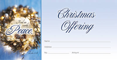 Picture of And On Earth Peace Christmas Offering Envelope