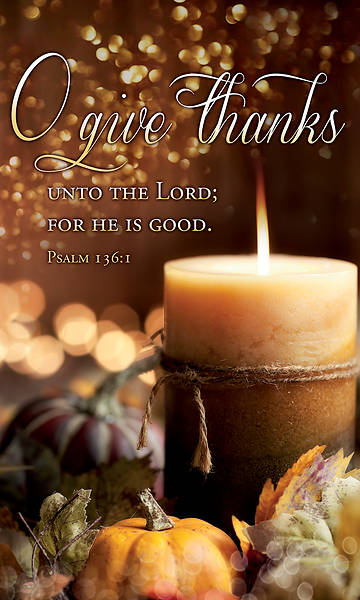 Picture of O Give Thanks 3' x 5' Vinyl Banner Psalm 136:1