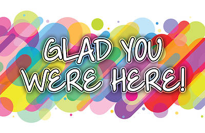 Picture of Adults Glad You Were Here Postcard