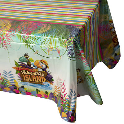 Picture of Vacation Bible School (VBS) 2021 Discovery on Adventure Island Tablecloth