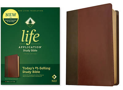 Picture of NLT Life Application Study Bible, Third Edition (Red Letter, Leatherlike, Brown/Tan)