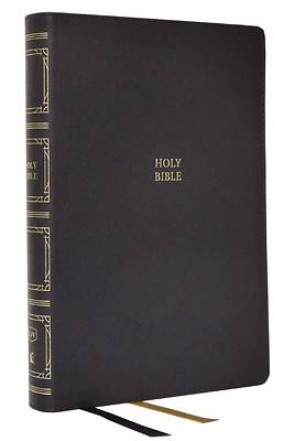 Picture of Kjv, Paragraph-Style Large Print Thinline Bible, Leathersoft, Black, Red Letter, Comfort Print