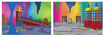 Picture of Vacation Bible School (VBS) Hero Hotline 6-panel Decorating Mural Extension