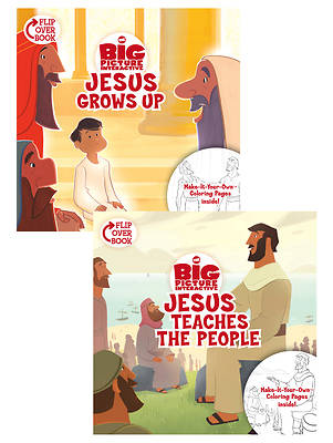 Picture of Jesus Grows Up/Jesus Teaches the People Flip-Over Book