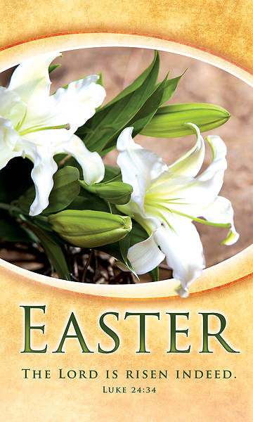 Picture of The Lord is Risen Indeed Easter Regular Size Bulletin