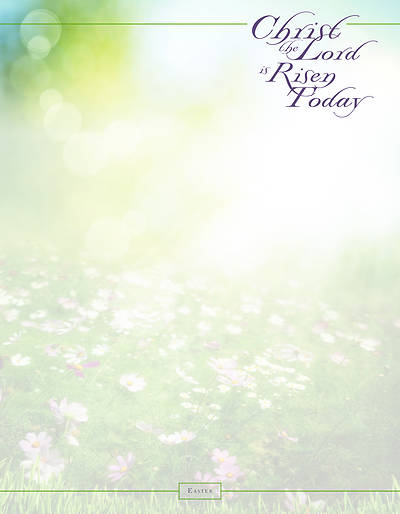 Picture of Christ the Lord is Risen Today Easter Letterhead