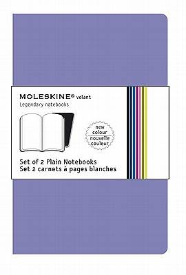 Picture of Moleskine Volant Notebook Plain, Purple Xsmall - Set of 2