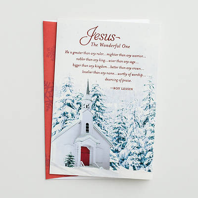 Picture of Jesus The Wonderful One Christmas Card