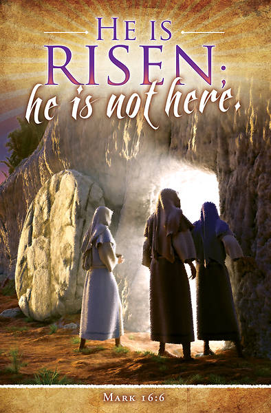 Picture of He is Risen Easter Regular Size Bulletin