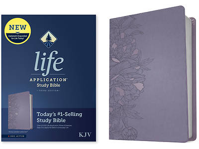 Picture of KJV Life Application Study Bible, Third Edition (Red Letter, Leatherlike, Peony Lavender)