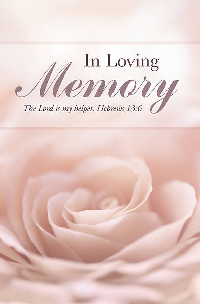 Picture of In Loving Memory Flower Funeral Regular Size Bulletin