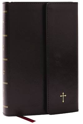 Picture of Nkjv, Compact Paragraph-Style Reference Bible, Leatherflex, Black, Red Letter, Comfort Print