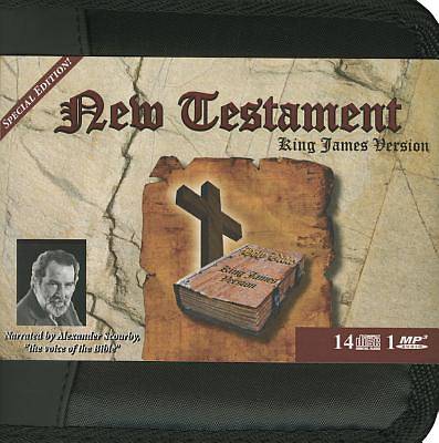 Picture of 400th Anniversary KJV Scourby New Testament Audio Bible with Free "Indestructible Book" DVD