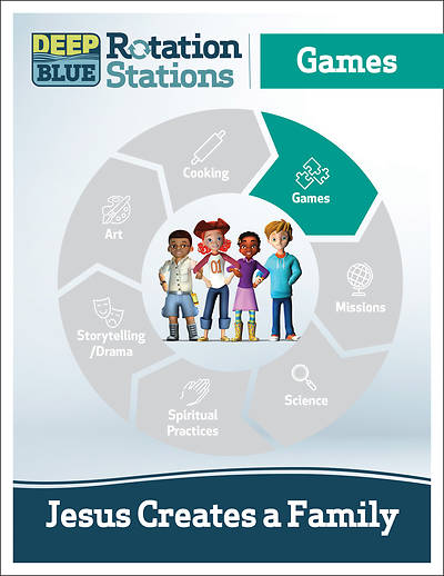 Picture of Deep Blue Rotation Station: Jesus Creates a Family - Games Station Download