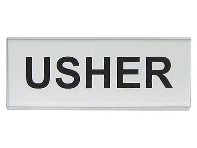 Picture of Clear Acrylic Usher Badge