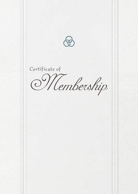 Picture of Church Membership Folded Certificate (Pkg 6)