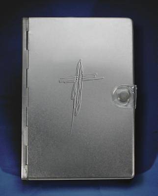Picture of Metal Bible New Living Translation - Silver Cross