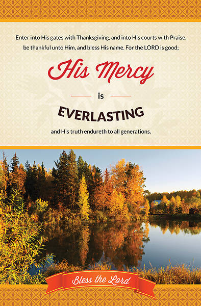 Picture of His Mercy- Thanksgiving Bulletin