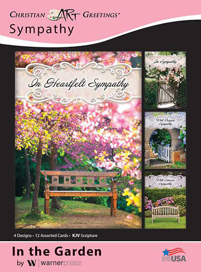 Picture of In the Garden Sympathy Box Cards (Box of 12)
