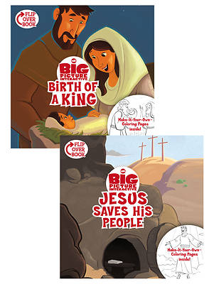 Picture of The Birth of a King/Jesus Saves His People Flip-Over Book