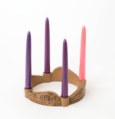 Picture of Glory to God Advent Wreath Candleholder