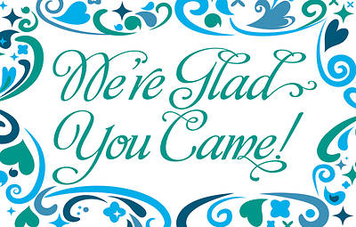 Picture of We're Glad You Came! Postcard