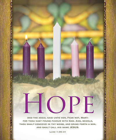 Picture of Hope Advent Wreath Legal Size Bulletin