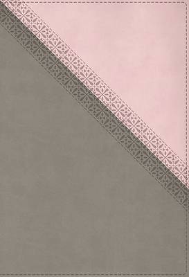 Picture of NIV Application Bible, Large Print, Leathersoft, Pink/Gray, Red Letter, Comfort Print