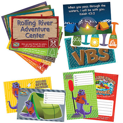 Picture of Vacation Bible School (VBS) 2018 Rolling River Rampage Activity Center Signs & Publicity Pak