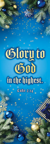 Picture of Banner Christmas Glory to God in the Highest 2x6 Fabric