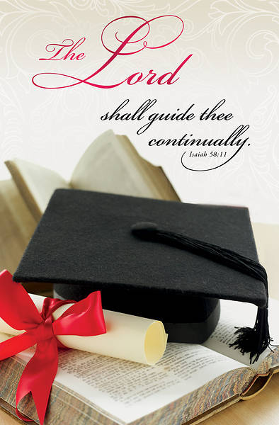 Picture of Lord Shall Guide Thee Graduation Regular Size Bulletin