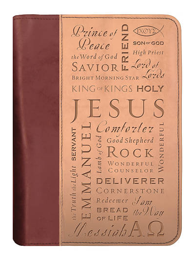 Picture of Names of Jesus Fabric Extra Large Duo-Tone Bible Cover