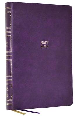 Picture of Kjv, Paragraph-Style Large Print Thinline Bible, Leathersoft, Purple, Red Letter, Comfort Print