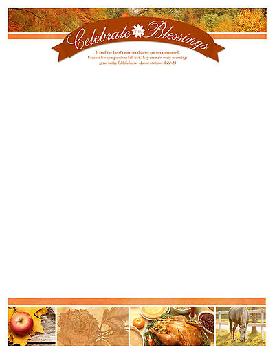Picture of The Lord's Mercies -Thanksgiving Stationery