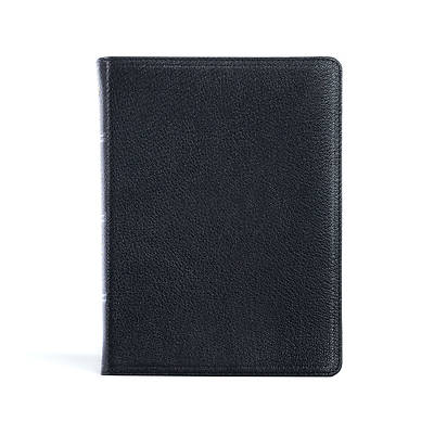Picture of CSB Verse-By-Verse Pastor's Bible, Holman Handcrafted Collection, Black Premium Goatskin