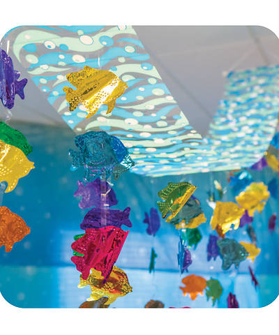 Picture of Vacation Bible School (VBS) 2020 Tropical Fish Ceiling Decor