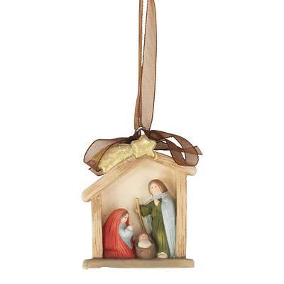 Picture of Resin Holy Family in Creche Ornament