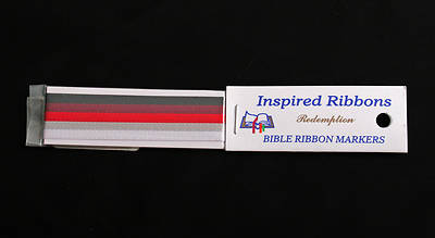 Picture of Redemption - Inspired Ribbons Bible Bookmark (One Bookmarker with 5 Colored Ribbons)
