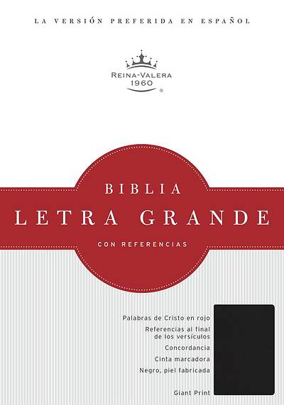 Picture of Rvr 1960 Biblia Letra Grande, Negro Imitacion Piel Con Indice